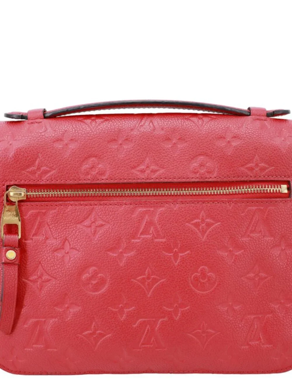Louis Vuitton Metis Pochette Empreinte Leather Crossbody Bag Red